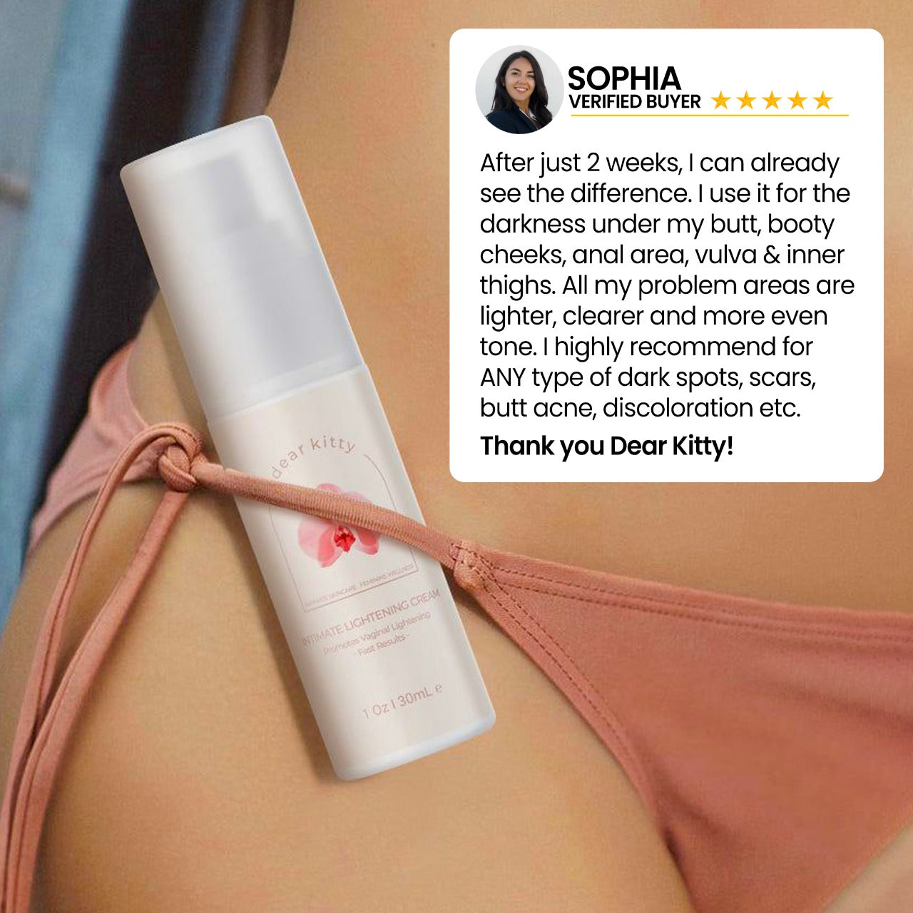 Dark Spot Brightening Cream without Bleaching | Suitable for Private Areas