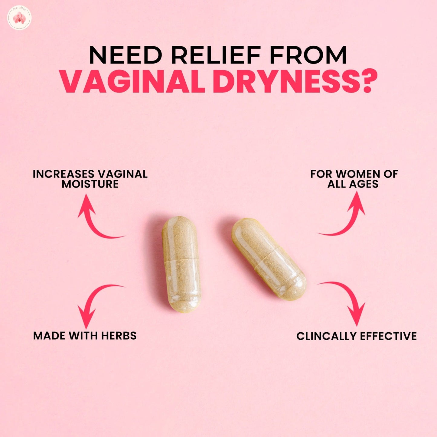 supplement for vaginal dryness | extra moisture | natural intimate lubrication
