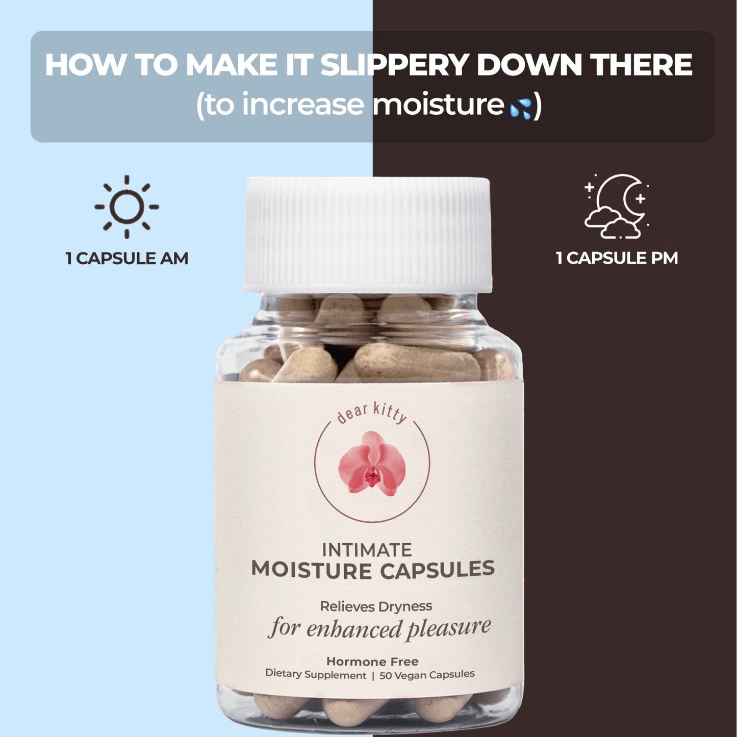 supplement for vaginal dryness | extra moisture | natural intimate lubrication