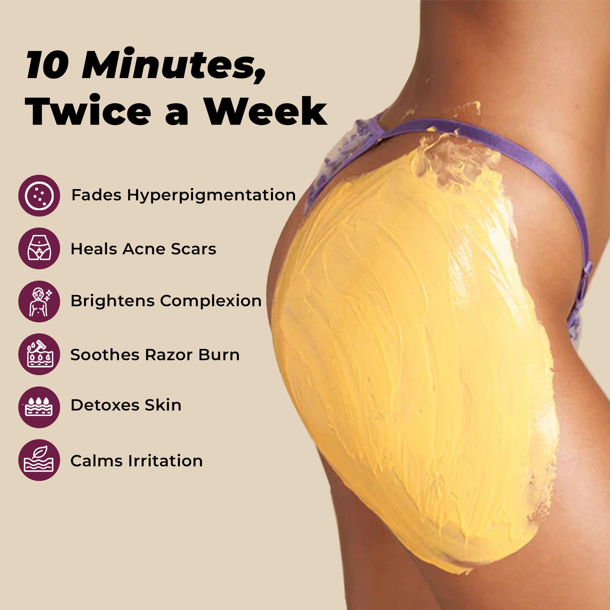 Dark Spot Lightening Mask without Bleaching | Suitable for Private Areas