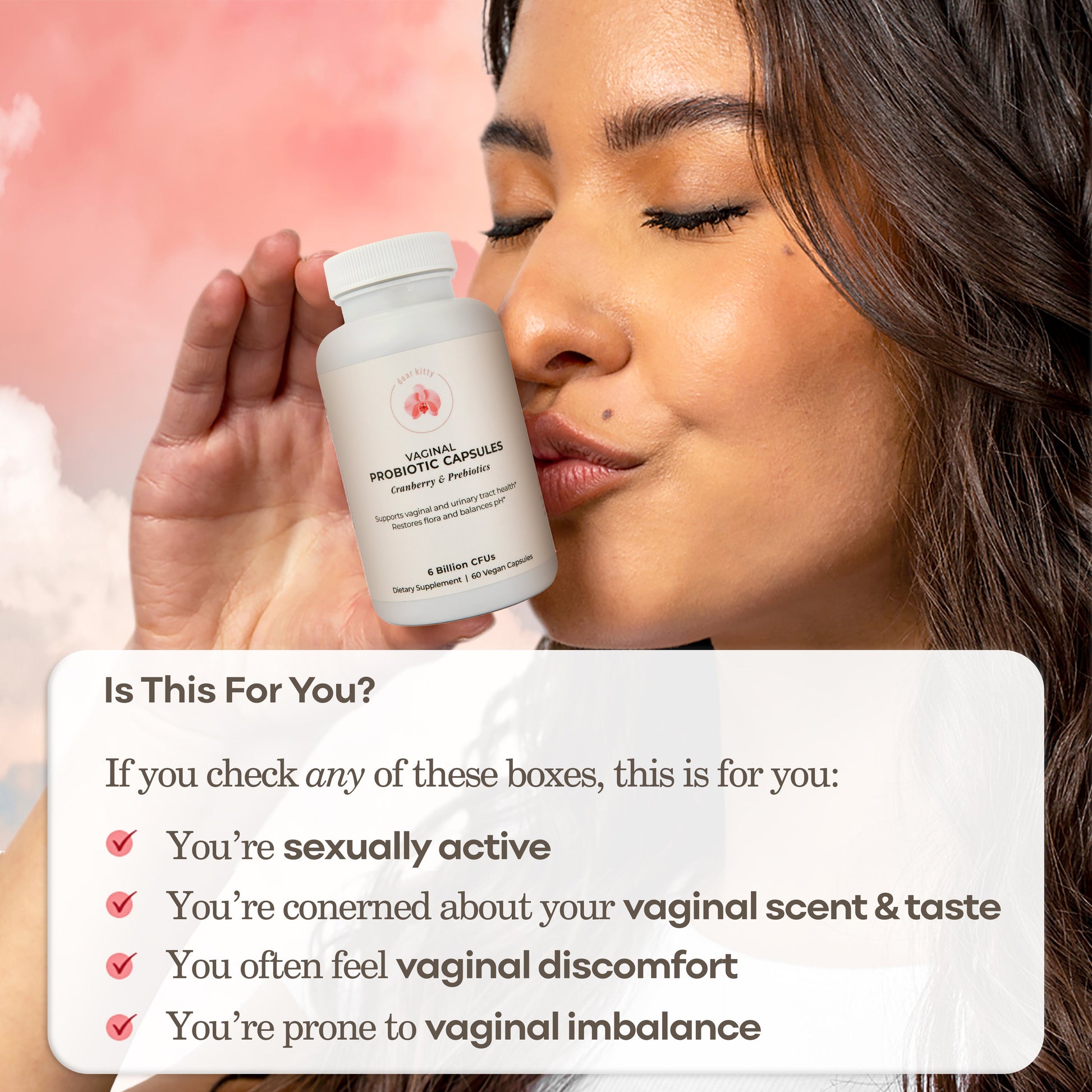 Vaginal Probiotic Capsules for UTI care | Cranberry extract