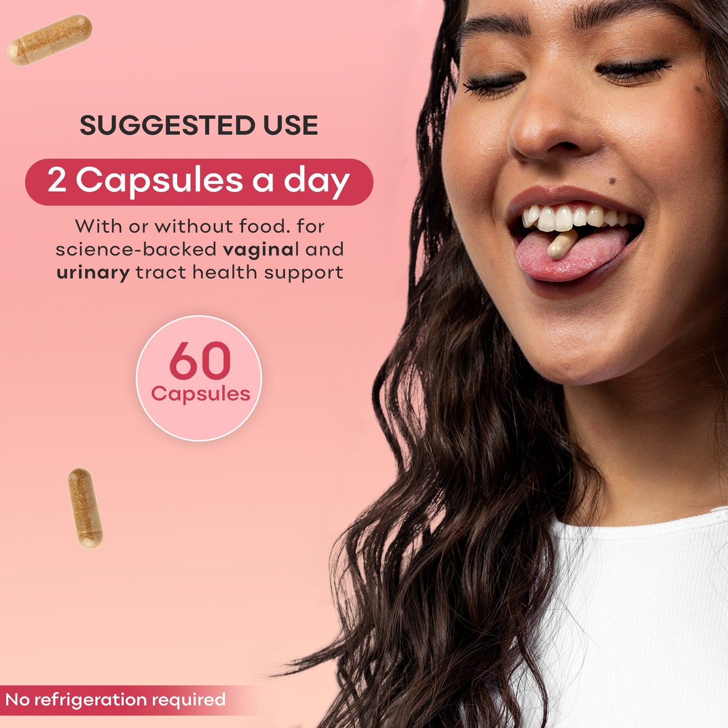 Vaginal Probiotic Capsules for UTI care | Cranberry extract